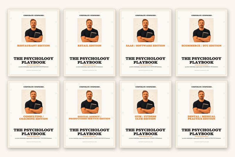 Eight of the fifty-four industry playbook covers